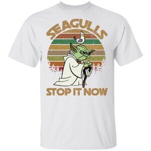 Seagulls Stop It Now Funny Yoda Fans Retro Sci-Fi Humor Graphic Collector 05